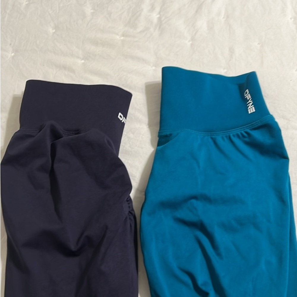 ONED Navy and Teal Women's Leggings